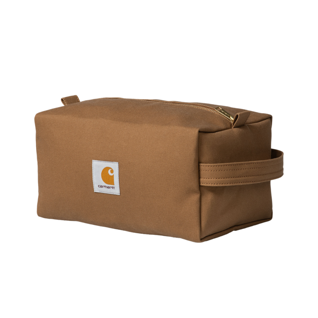 Carhartt WIP Canvas Washbag - Hamilton Brown