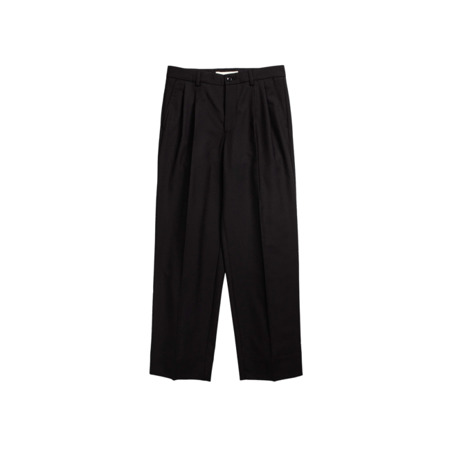 Norse Projects Benn Relaxed Cotton Wool Twill - Black