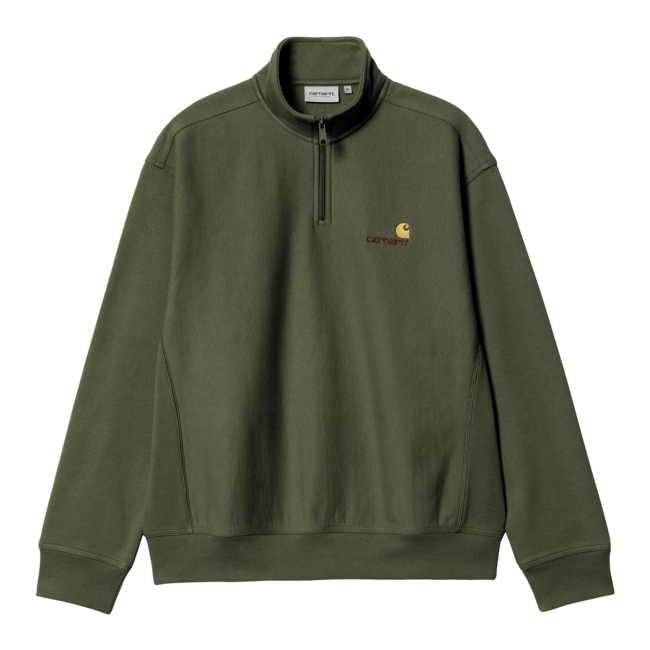 Carhartt WIP Half Zip American Script - Tarragon