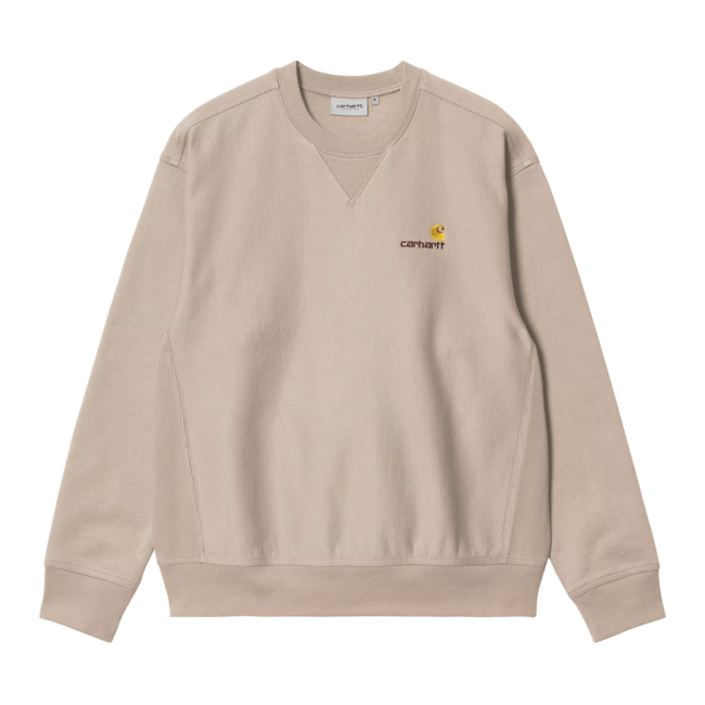Carhartt WIP American Script Sweat - Fleur de Sel