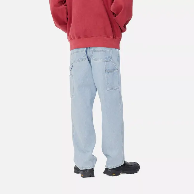Carhartt WIP Single Knee Pant - Blue heavy stone bleached