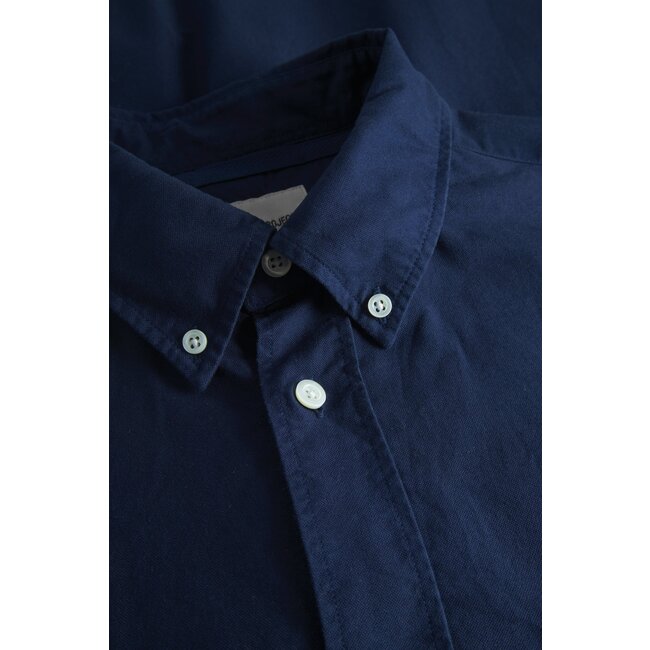 Norse Projects Algot Relaxed Overdyed Oxford Shirt - Workwear Blue