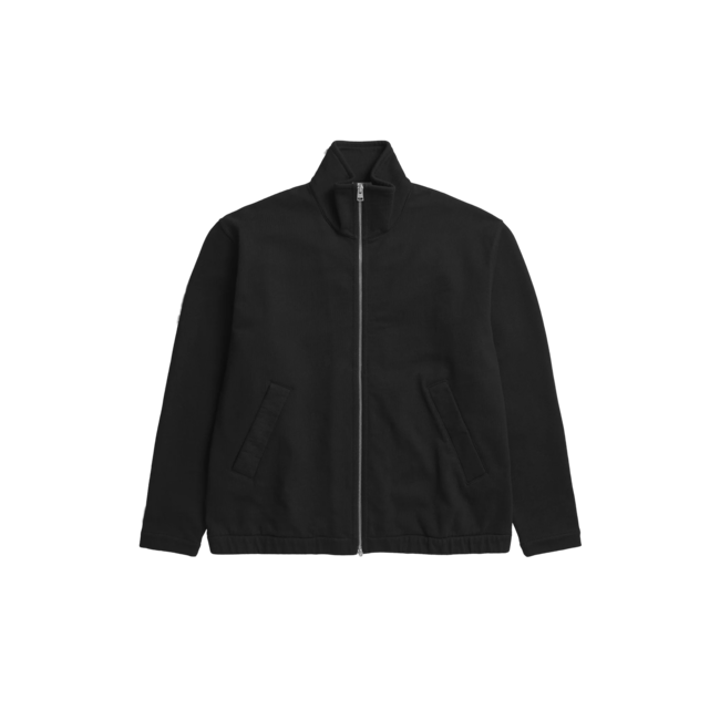 Norse Projects Bjorn Relaxed Organic Loopback Track Jacket - Black