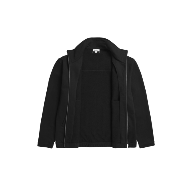 Norse Projects Bjorn Relaxed Organic Loopback Track Jacket - Black
