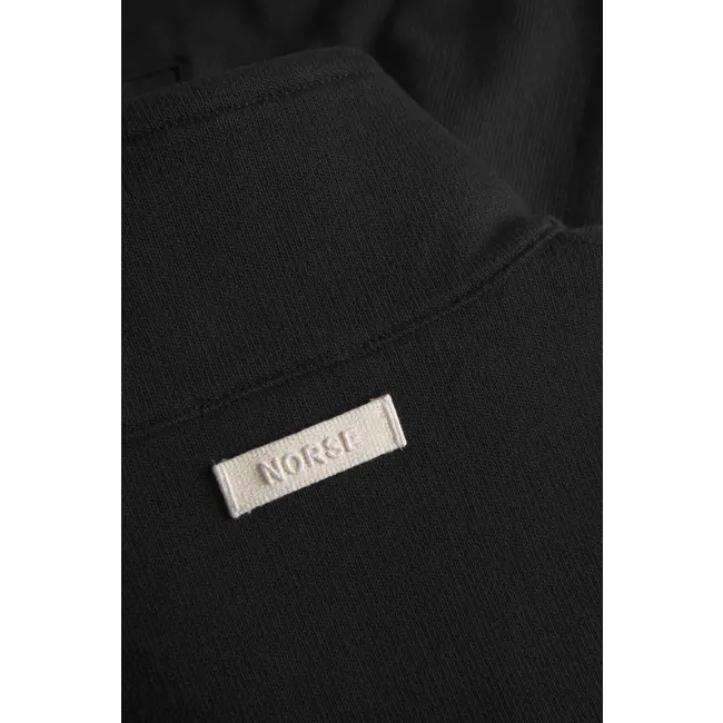 Norse Projects Bjorn Relaxed Organic Loopback Track Jacket - Black