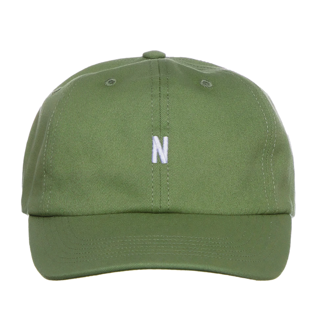 Norse Projects Twill Sports Cap - Moss Green