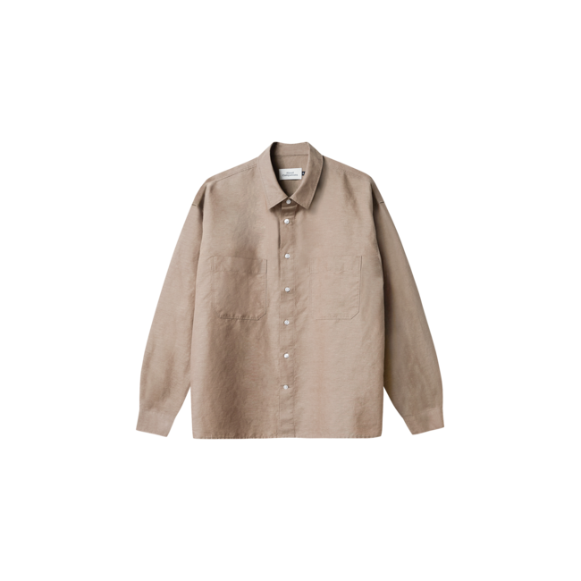 About Companions Dario Shirt - Linen Walnut