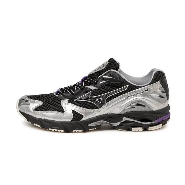 Mizuno Wave Rider 10 "Millennium" - Black/Black Sand/Purple Haze