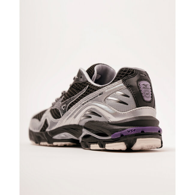 Mizuno Wave Rider 10 "Millennium" - Black/Black Sand/Purple Haze