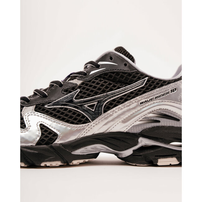 Mizuno Wave Rider 10 "Millennium" - Black/Black Sand/Purple Haze