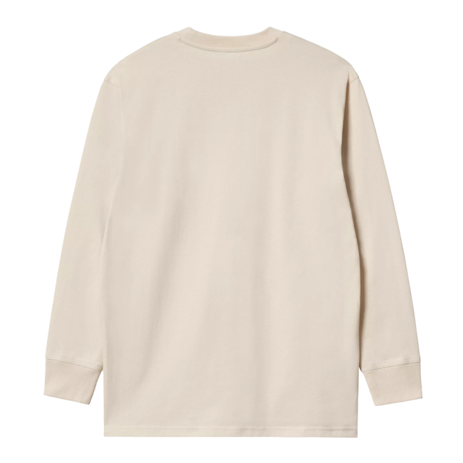Carhartt WIP L/S American Script T-Shirt - Natural
