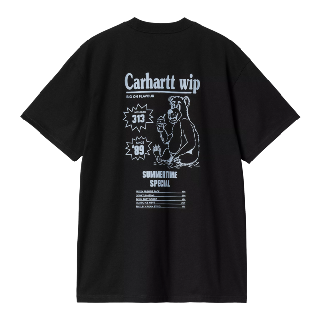 Carhartt WIP S/S Catalogue T-Shirt - Black / Bluebird