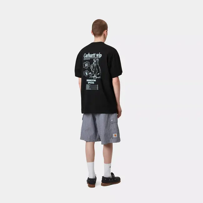 Carhartt WIP S/S Catalogue T-Shirt - Black / Bluebird