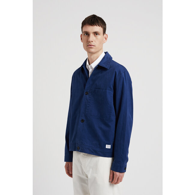 Norse Projects Marcus Canvas Overshirt - Workwear Blue