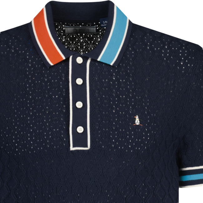 Original Penguin Pointelle Blocked - Dark Sapphire