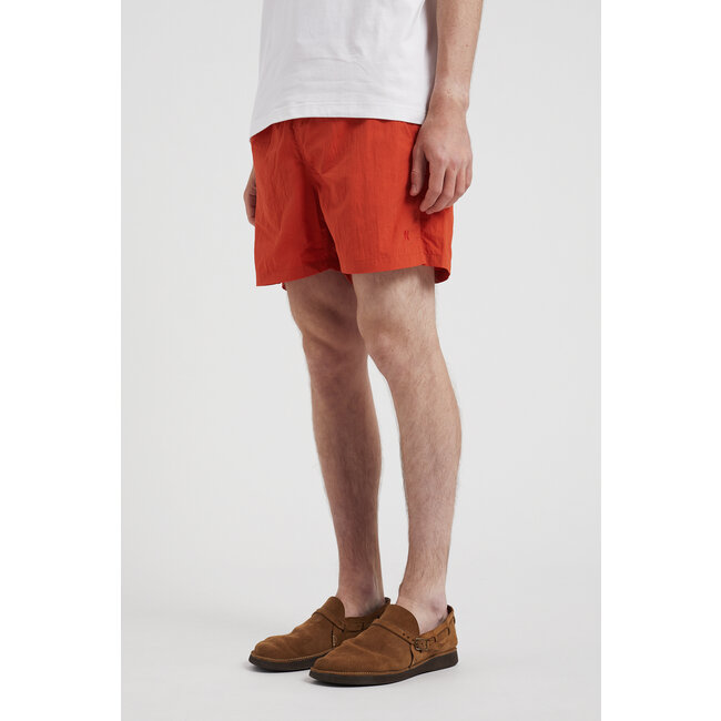 Norse Projects Hauge Recycled Nylon Swimmers - Blood Orange