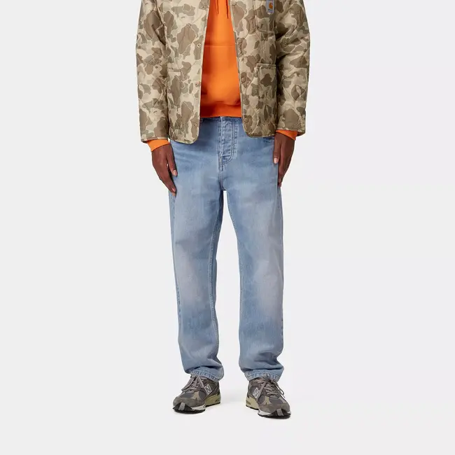 Carhartt WIP Newel Pant - Blue light used wash