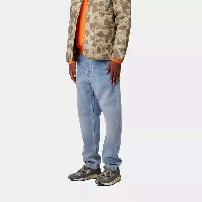 Carhartt WIP Newel Pant - Blue light used wash