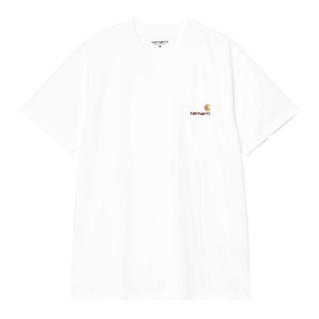 Carhartt WIP S/S American Script T-Shirt - White