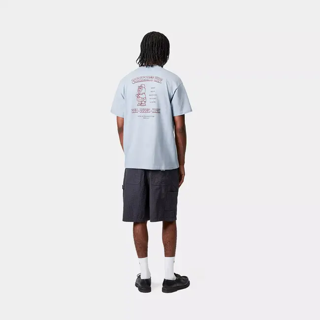 Carhartt WIP S/S Sandwich T-Shirt - Blue Fog