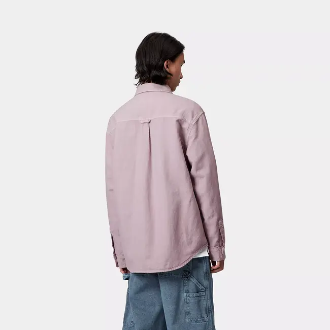 Carhartt WIP Walter Shirt Jac - Pink Fog garment dyed