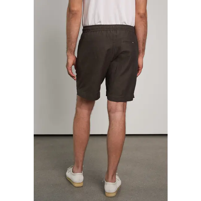 About Companions Jim Shorts - Linen Coffee