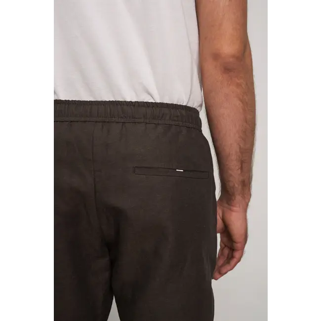 About Companions Jim Shorts - Linen Coffee