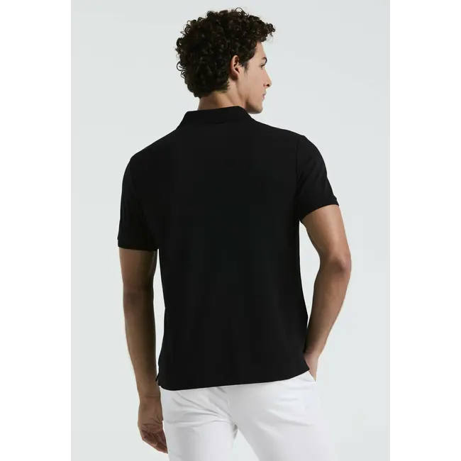 Original Penguin S/S Daddy Polo 2.0 Sticker Pete - True Black