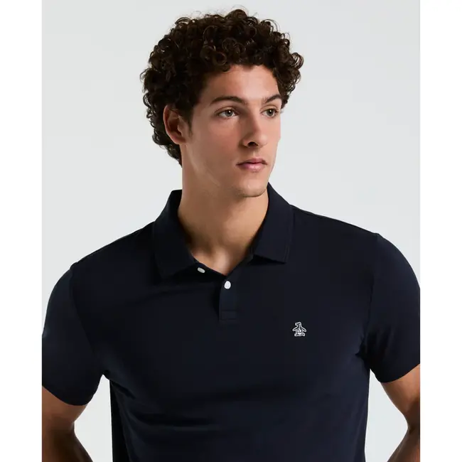 Original Penguin S/S Daddy Polo 2.0 Sticker Pete - Dark Sapphire
