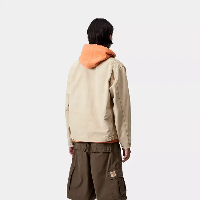 Carhartt WIP OG Detroit Jacket - Dusty H Brown / Dusty H Brown chalk wash