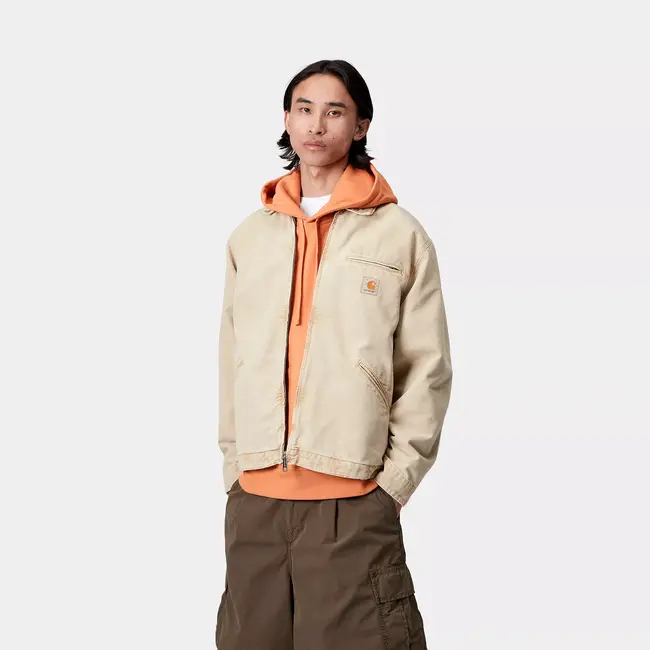 Carhartt WIP OG Detroit Jacket - Dusty H Brown / Dusty H Brown chalk wash