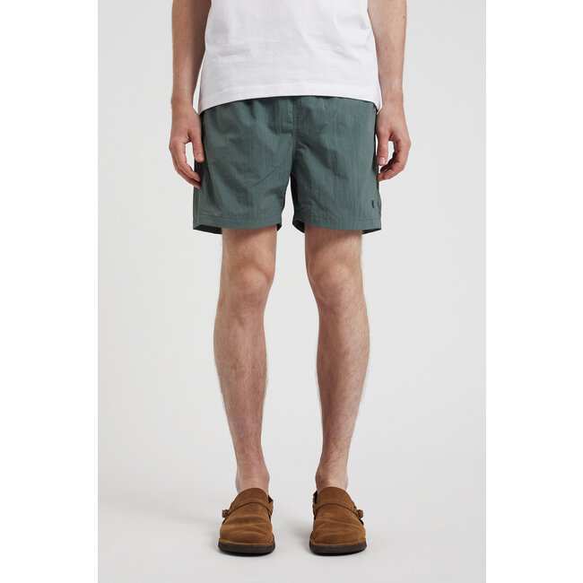 Norse Projects Hauge Recycled Nylon Swimmers - Aluminium Petrol