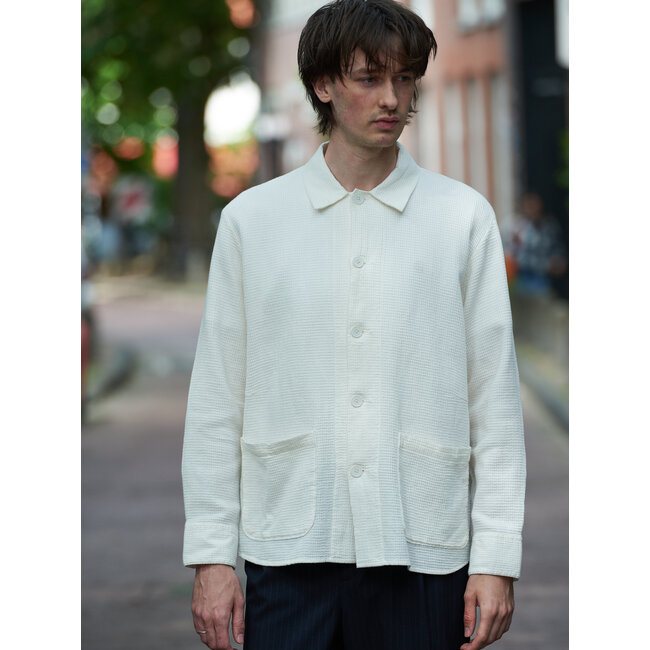 Universal Works Travail Overshirt - Ecru