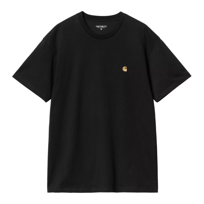 Carhartt WIP S/S Chase T- Shirt - Black / Gold