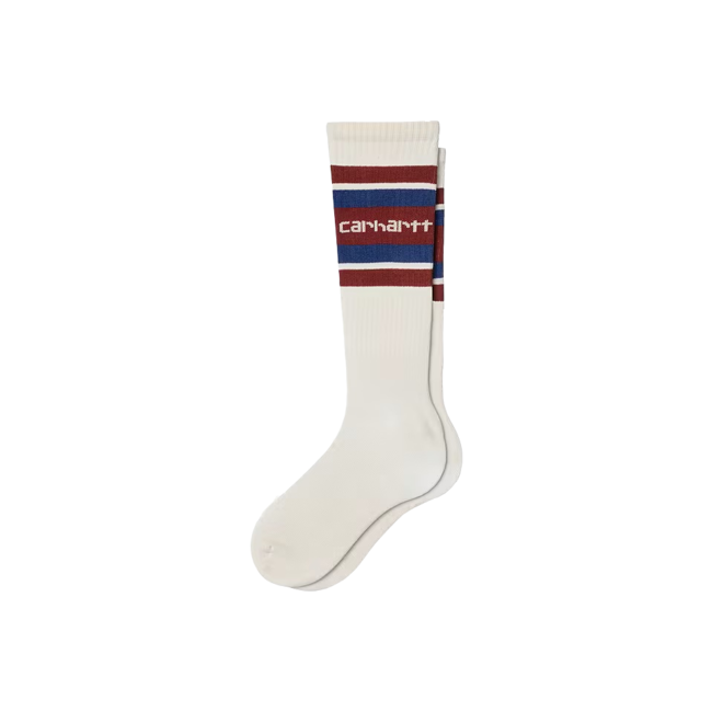 Carhartt WIP Connor Socks - Natural / Scarlet / Wolfsbane