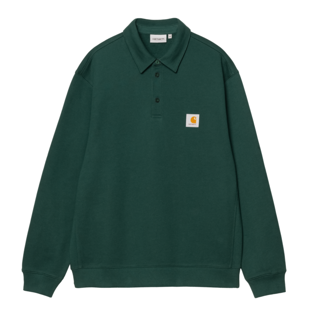 Carhartt WIP Polo Sweat - Dark Fir
