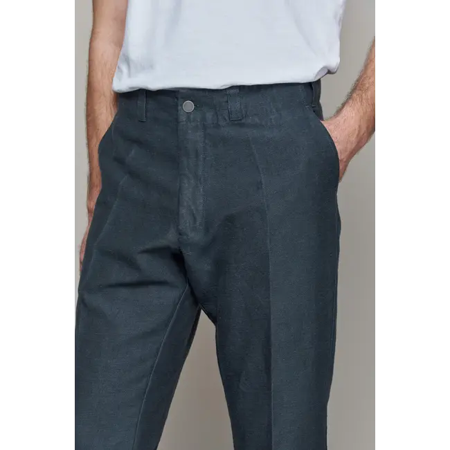 About Companions Jostha Trouser - Winter Linen Cold Navy
