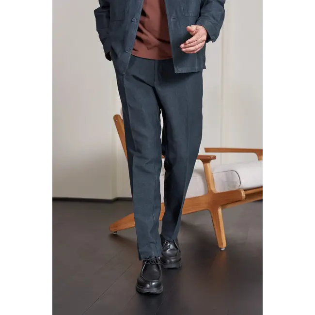 About Companions Jostha Trouser - Winter Linen Cold Navy