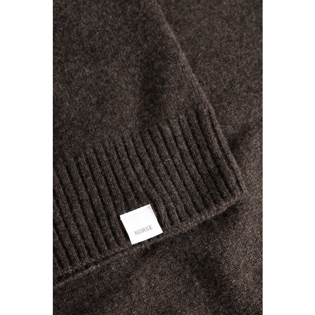 Norse Projects Norse Standard Merino Lambswool Polo - Heathland Brown