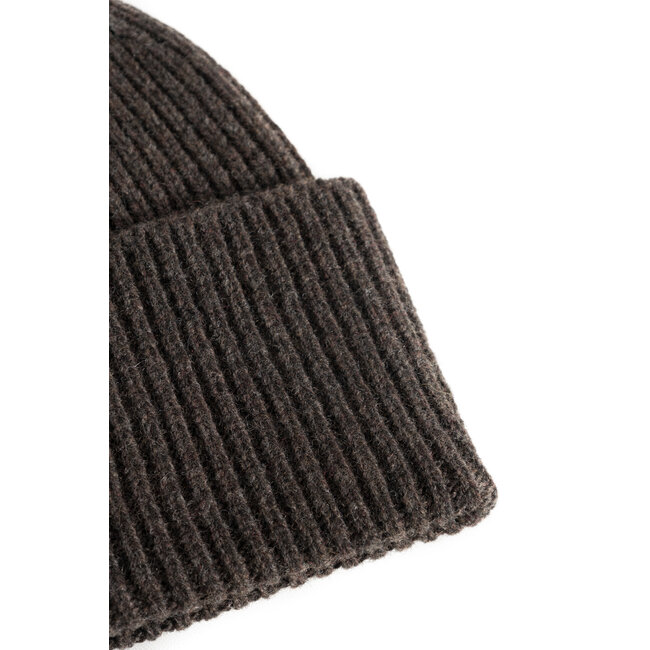 Norse Projects Norse Standard Merino Lambswool Beanie - Heathland Brown