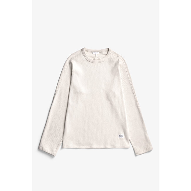 Norse Projects Eske Military Rib LS T-shirt - Ecru