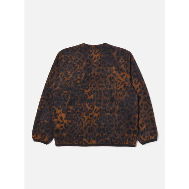 Universal Works Cardigan - Dark Navy / Brown