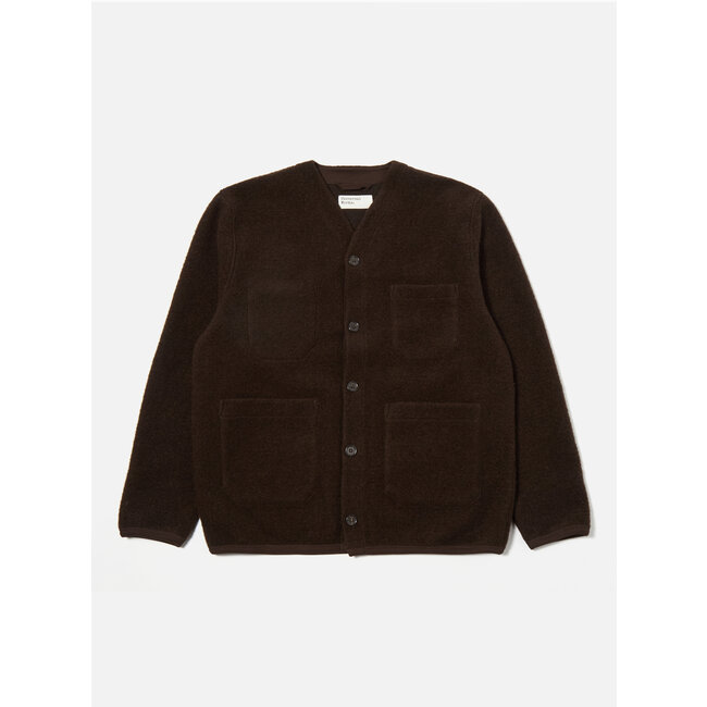 Universal Works Cardigan Wool Fleece - Brown
