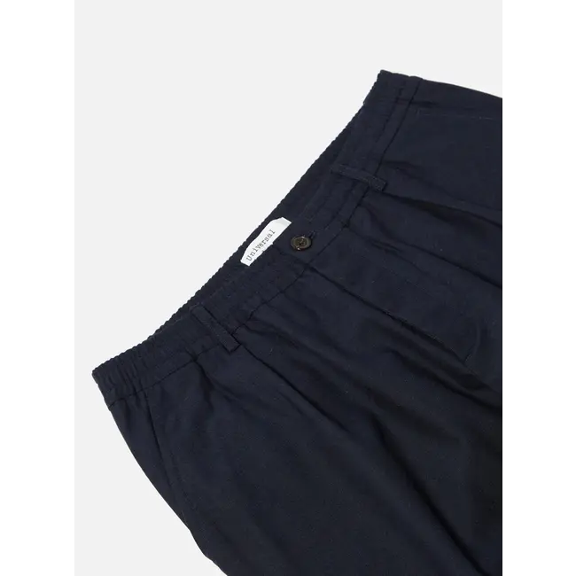 Universal Works Pleated Track Pant - Navy (lucca suiting)