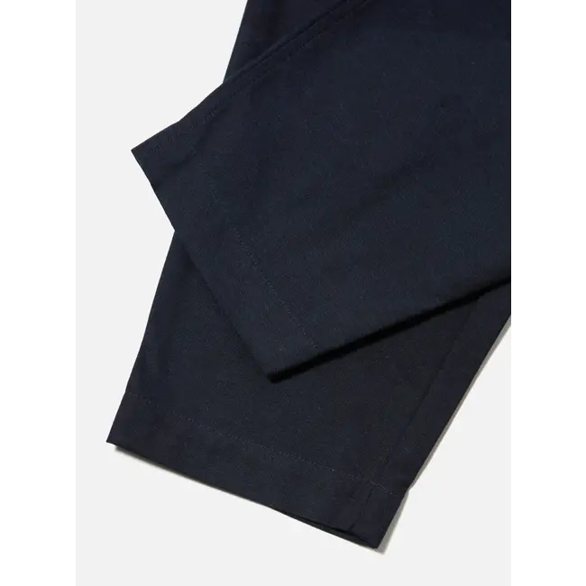 Universal Works Pleated Track Pant - Navy (lucca suiting)