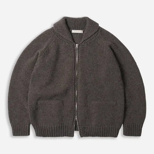 Frizmworks Heavy Cowichan Zip Up Cardigan - Sephia