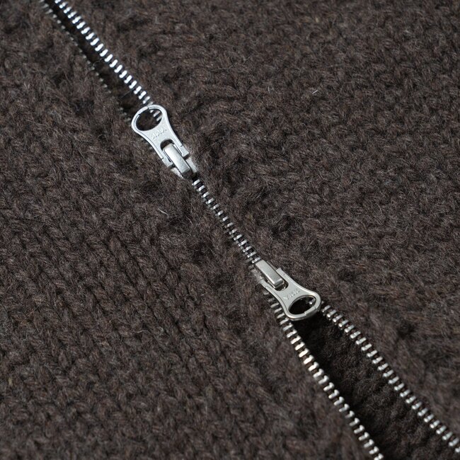 Frizmworks Heavy Cowichan Zip Up Cardigan - Sephia