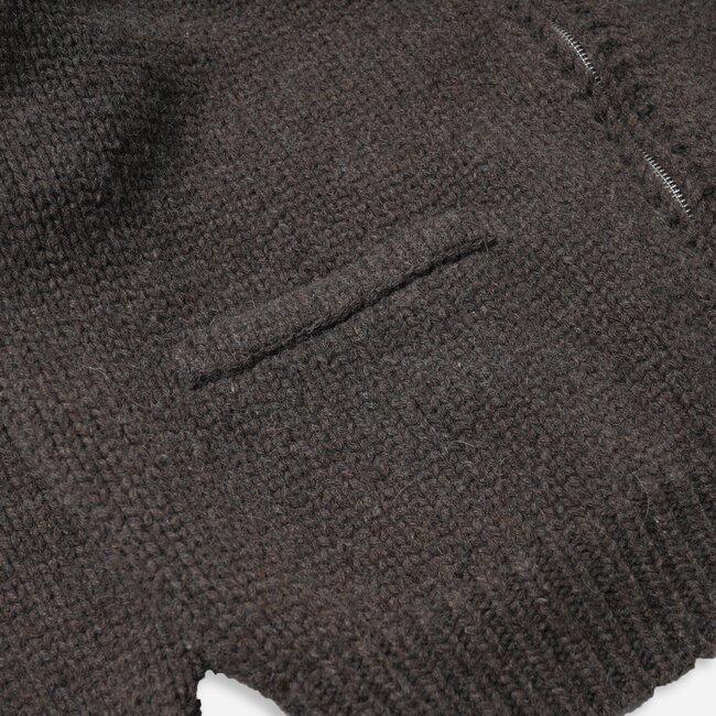 Frizmworks Heavy Cowichan Zip Up Cardigan - Sephia