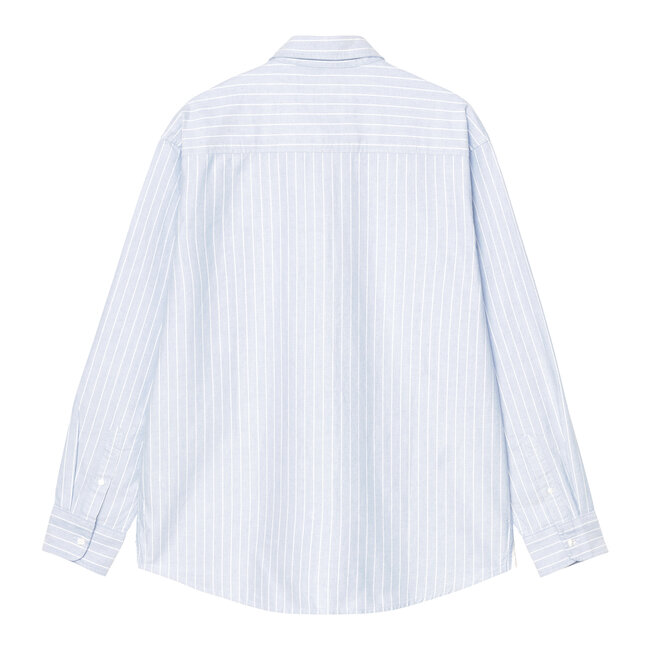 Carhartt WIP Cassel Shirt Stripe - Bleach / White