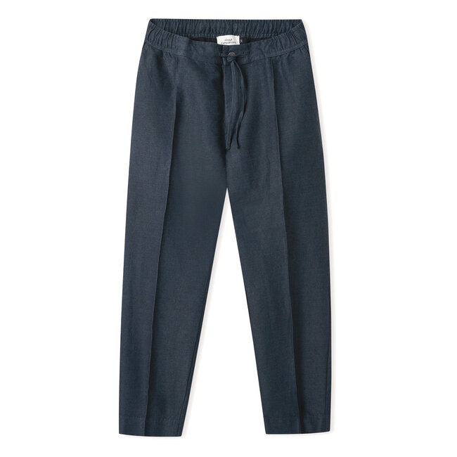 About Companions Magnus Trouser - Winter Linen Cold Navy
